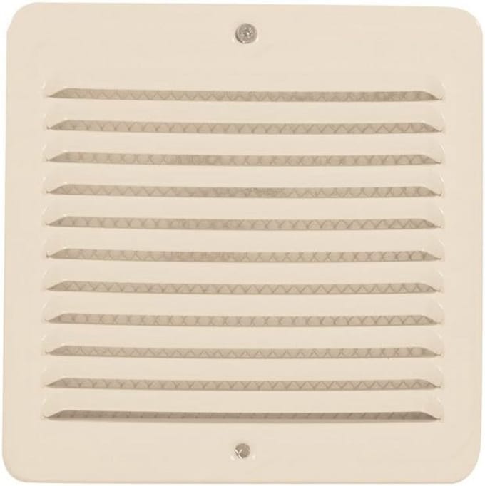 Metalen Ventilatie Rooster mm 150 x 150 Wit met Insectennet