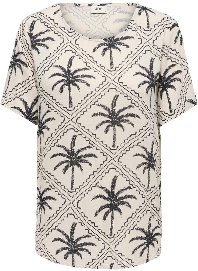 JDYGABY LIFE S/S V-NECK TOP WVN