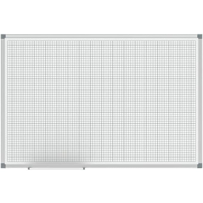 MAULstandard Whiteboard 60 x 90 cm - raster 20 x 20 cm - wit - metaal - 1 stuk - MAUL