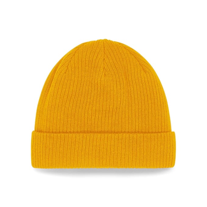 Beechfield Biologische Katoenen Beanie (Mosterd Geel)