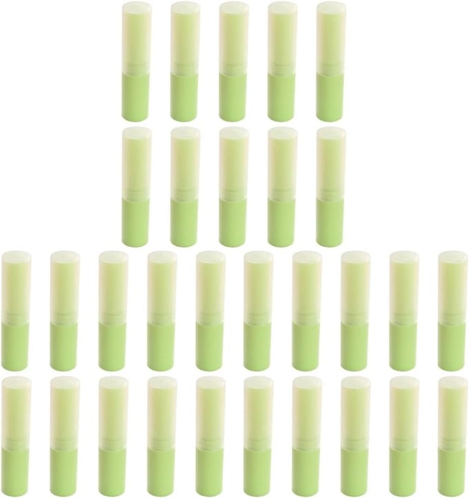 30 Stuks Navulbare Opslagcontainers voor Lipbalsem - Lege Plastic Potjes voor DIY en Lipstick Caps