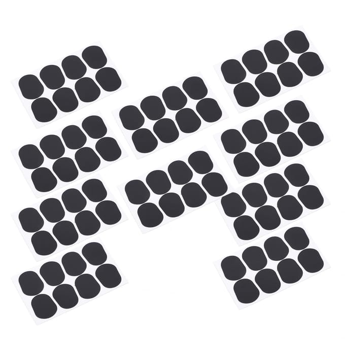 80 Stuks Saxofoon Mondstuk Pad Siliconen Zwart Kussen Pleisters Blaasinstrument Accessoires Dik 0,5 mm gray