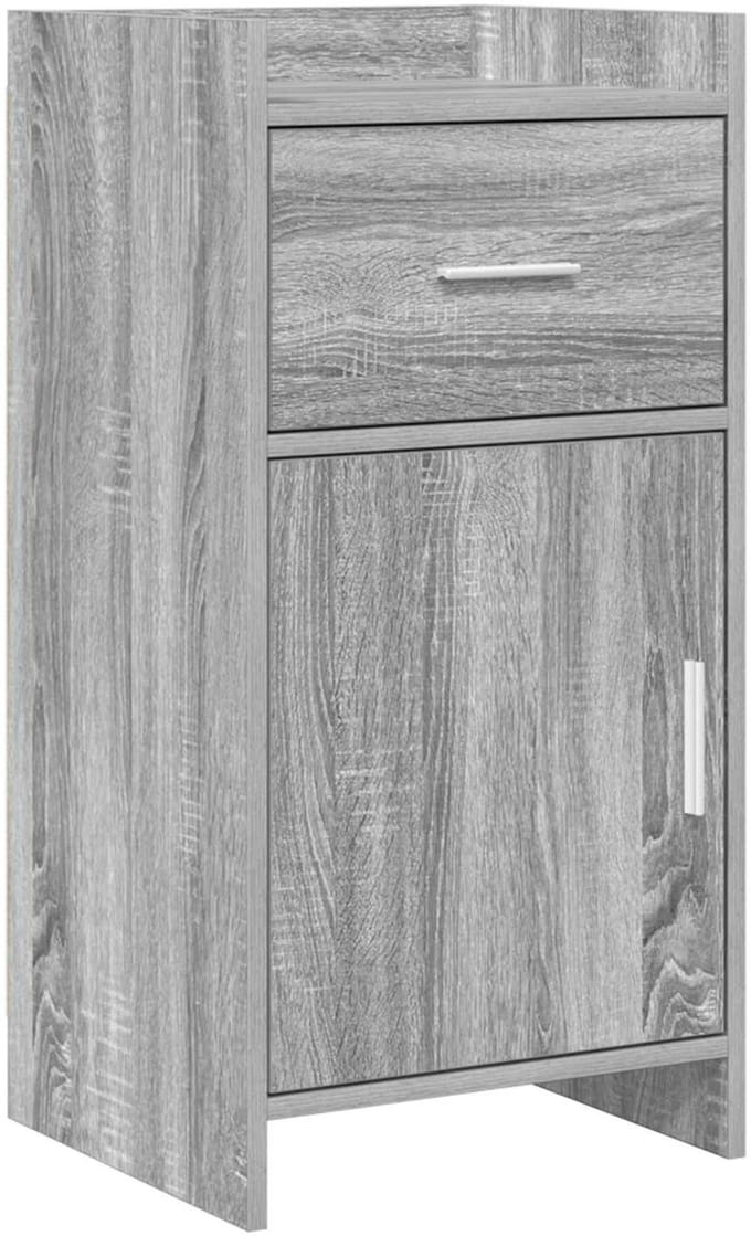 vidaXL - Dressoir - Grijs - Sonoma - 40 - x - 36 - x - 80 - cm - Bewerkt - hout