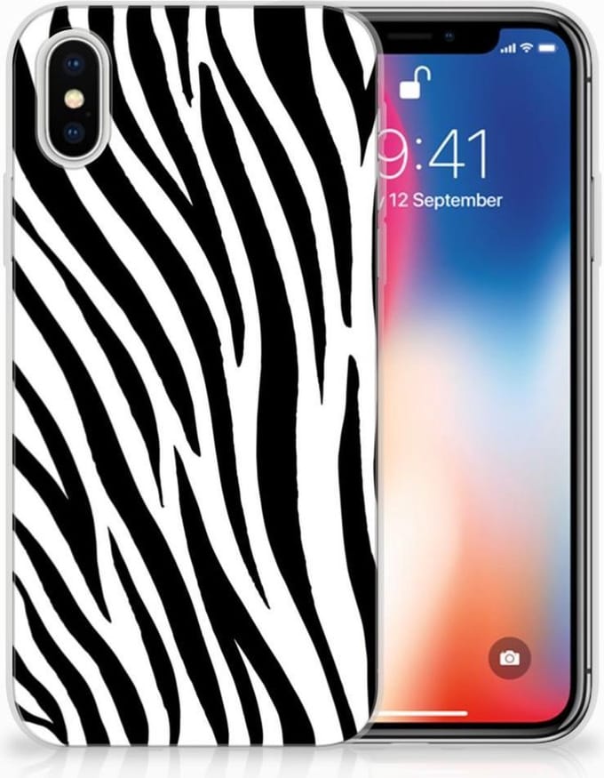 Apple iPhone X | Xs TPU Hoesje Zebra