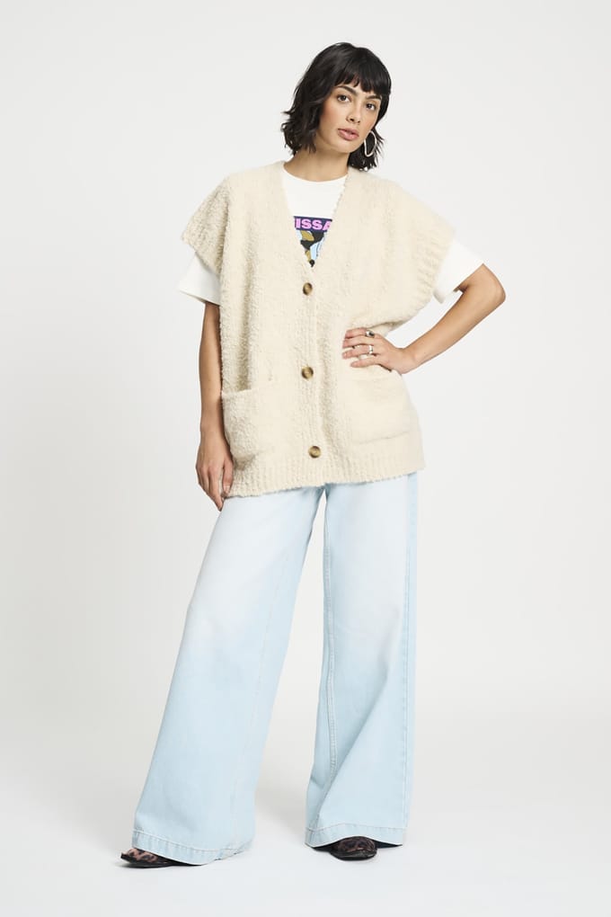 POM Amsterdam Cardigan - Le Blanc White Taglia: 40 | Gilet Outlet | Donna | Bianco
