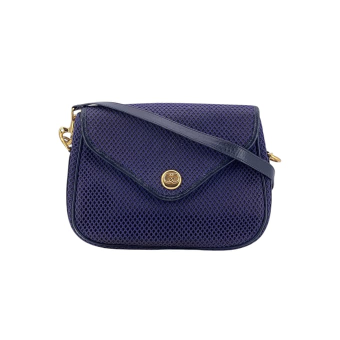 Gucci Vintage stoffen crossbodytas met mesh-net