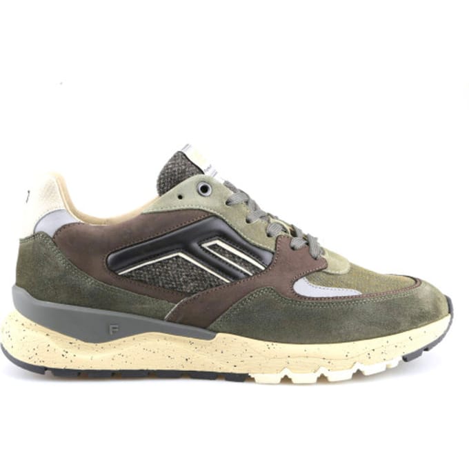 Floris Van Bommel Sfm-10154 De Treener Sneakers - Textiel - Heren - Groen - Maat 44⅔