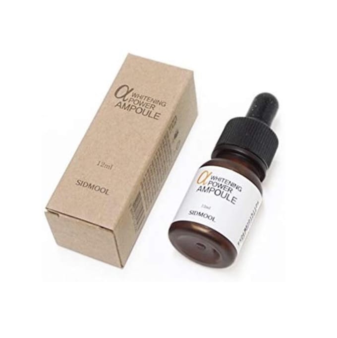 Sidmool Alpha Whitening Power Ampul 12 ml (Alpha-Arbutine 2% Boomfruitextract 71%) voor verheldering black