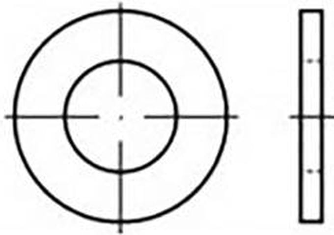 Onderlegringen 6.4 mm 12 mm Kunststof 200 stuk(s) TOOLCRAFT TO-6853785