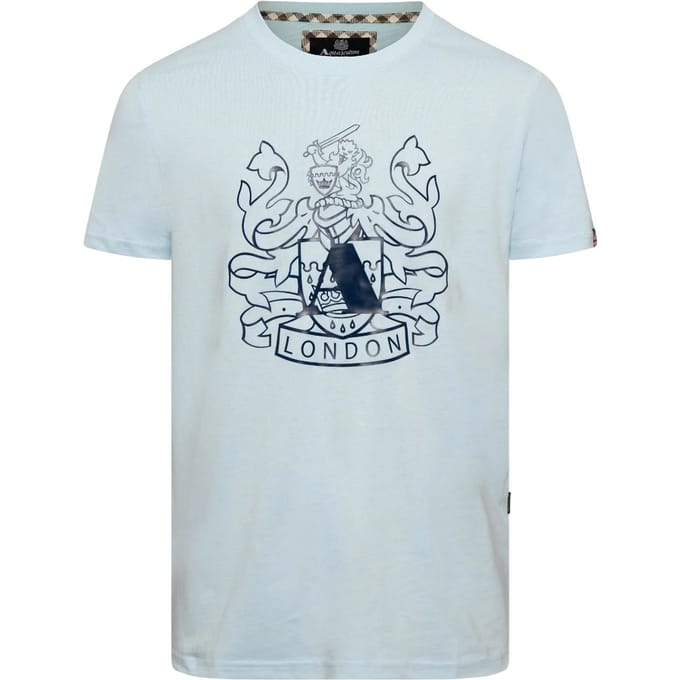 Aquascutum Heren Londen T-Shirt (Sky)