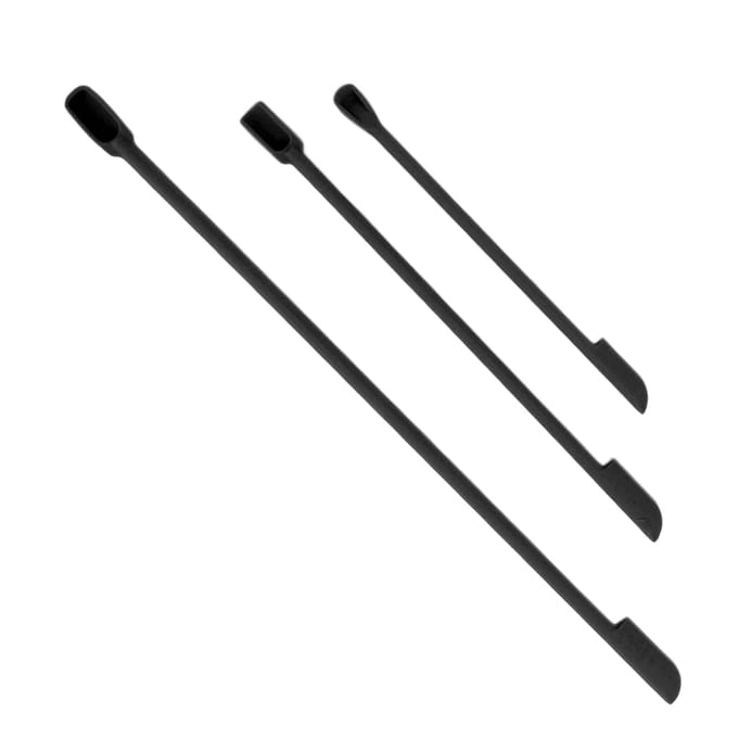 3 stuks Mini Siliconen Spatels Dubbelzijdig Make-up Schepje Schraper voor Cosmetische Fles en Fruitjam Pot