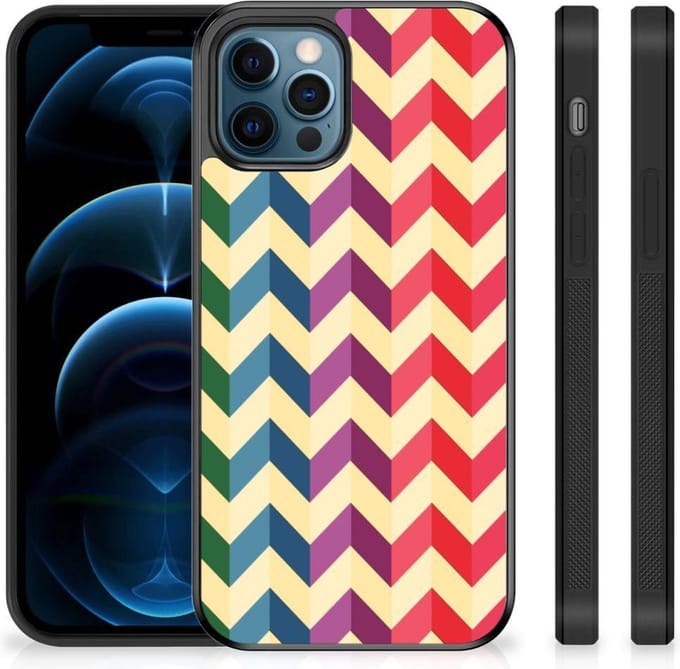 iPhone 12 Pro | 12 (6.1) Bumper Case Zigzag Multi Color