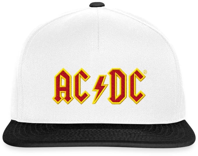 AC/DC Borst Logo In Rood En Geel Snapback cap