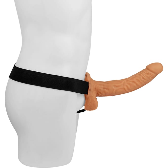 Pipedream - Fetish Fantasy - Hollow Strap-On with Balls - 9 Inch - Skin