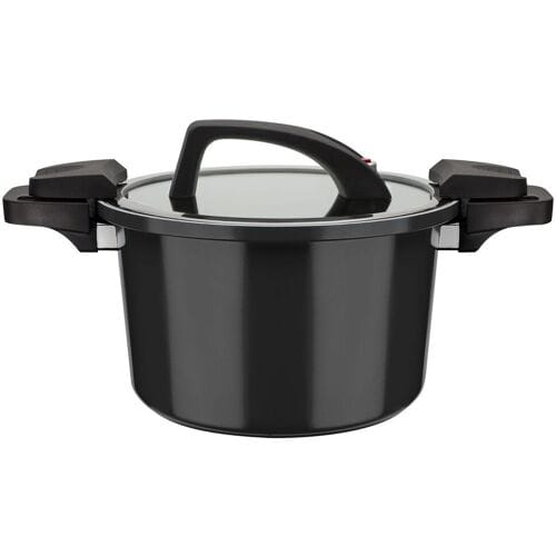 Merkloos Aluminium Keramische Pan 6L - Zwart, 24x16cm