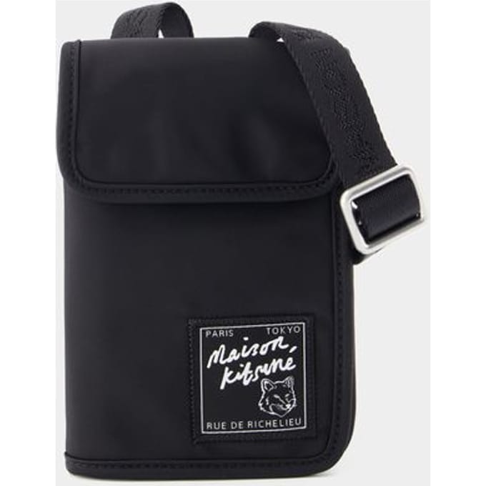 Neck Pouch "the Traveller" - Maison Kitsune - Kunststof - Zwart