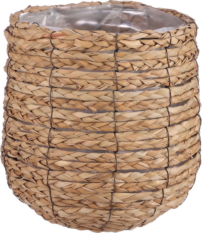 Mica Decorations Avalon Plantenmand - H26 x Ø26 cm - Zeegras - Lichtbruin