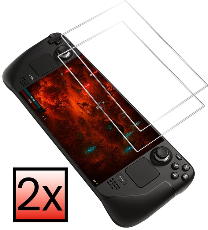 Screenprotector Geschikt voor Steam Deck OLED Bescherm Glas Screen Protector - 2 PACK