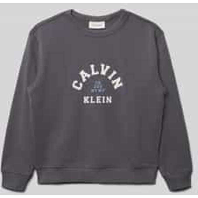 Regular fit sweatshirt met logoprint Model 'Varsity'