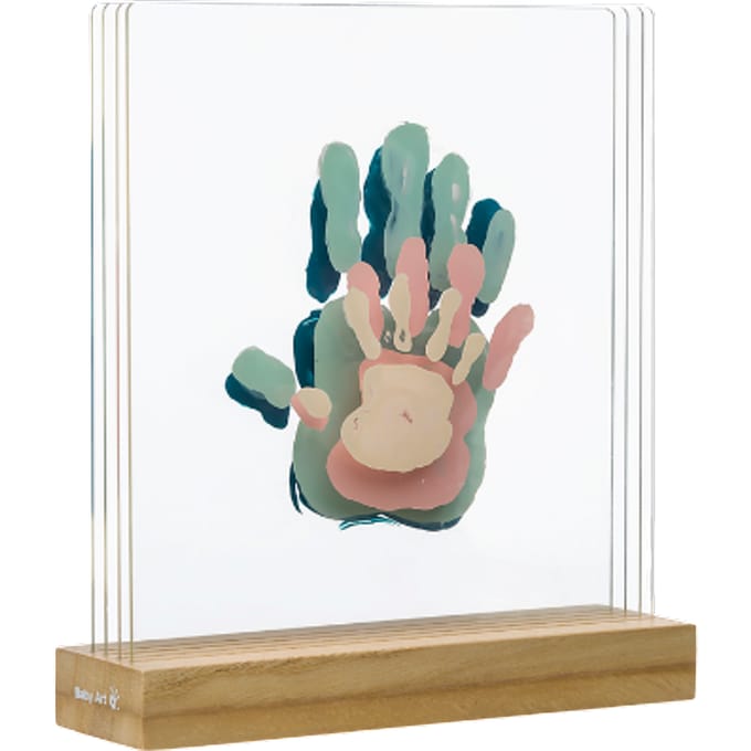 Baby Kunst Familie Afdrukken Handafdrukken