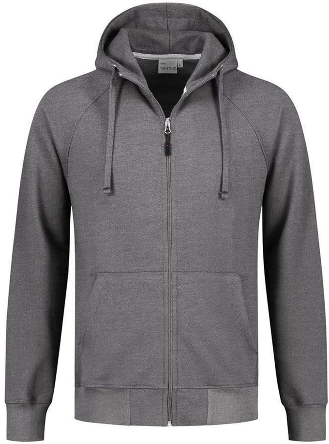 Santino Reno Hooded sweater lange mouwen +Rits - Marine - M