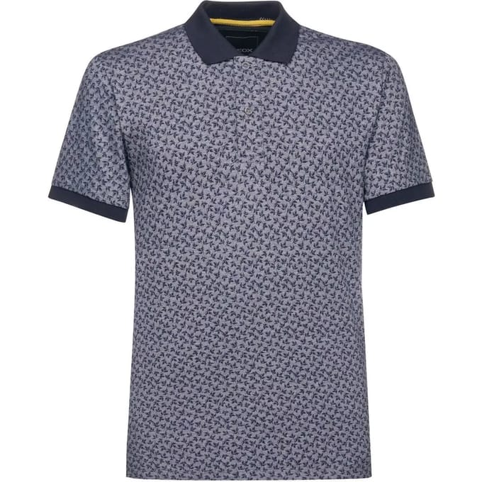 Geox Oxford Korte Mouw Poloshirt Grijs L Man