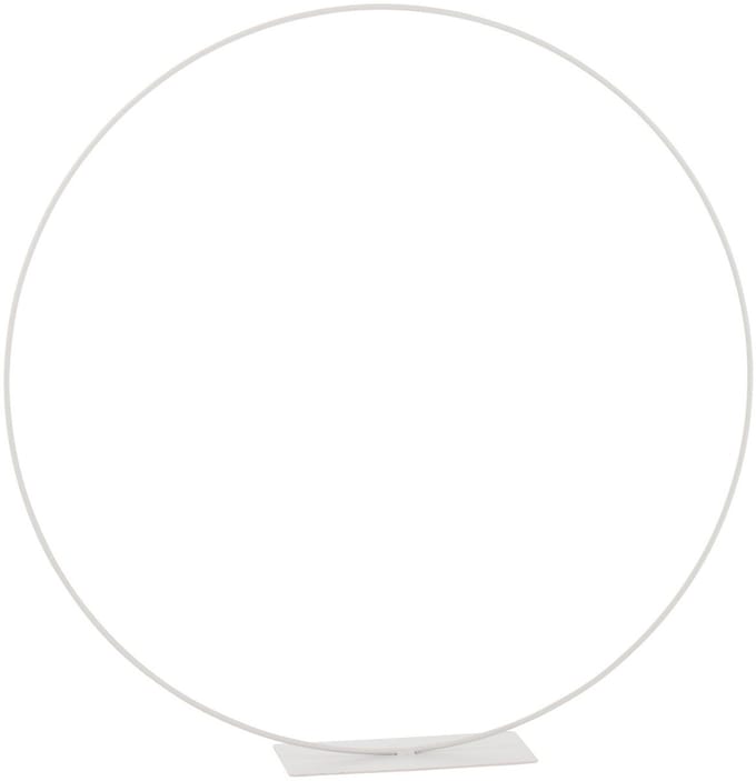 J-Line decoratie Ring Op Voet - metaal - wit - medium - Ø 60 cm