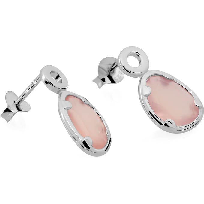 Orphelia 'Rivera' Dames 925 Sterling Zilver Dangle Oorbellen - Zilver ZO-7480/PC
