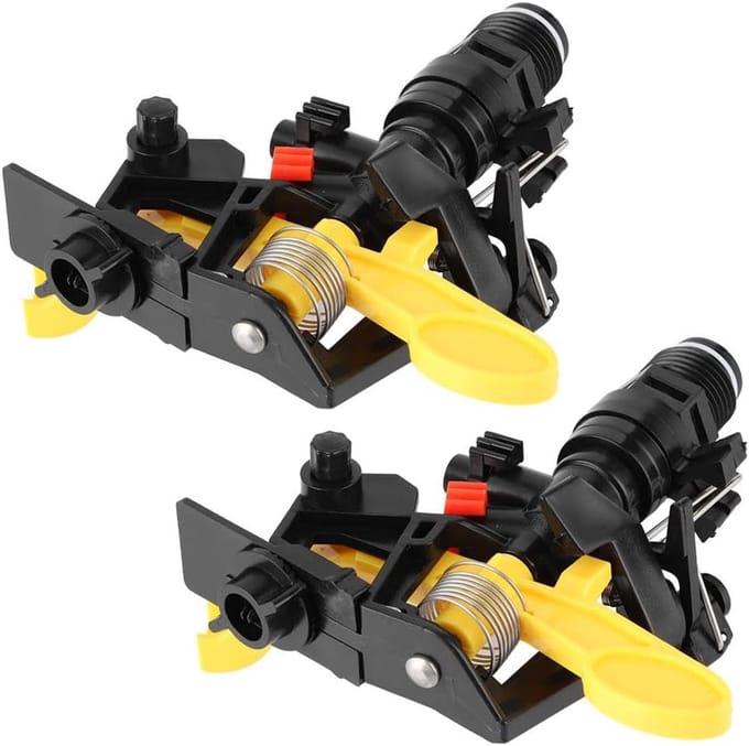 2 stuks Impact Sprinkler Tuin Impulssproeier voor waterberegening, DN15 buitendraad