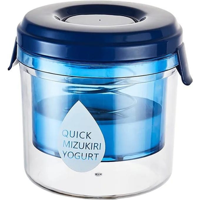 Passoire à yaourt Séparateur de petit-lait réutilisable Multiusage Yaourt grec maison à l'ancienne Lait de soja Fromage Jus Passoire drainant l'humidité blue
