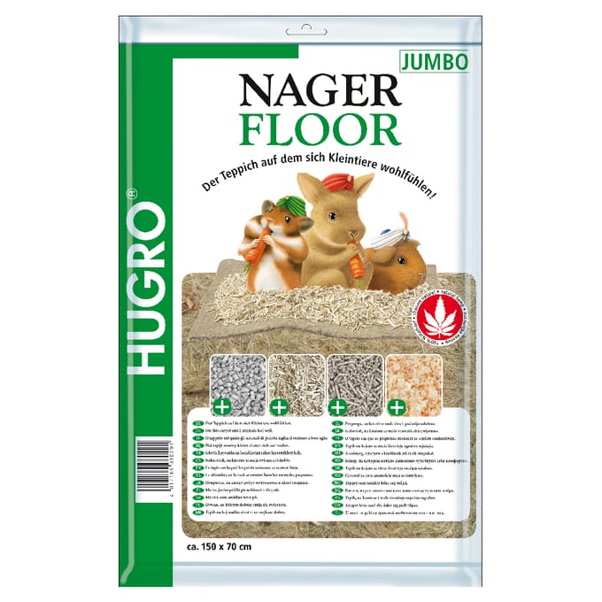 70x150cm Hugro Hennep-Mat voor Knaagdieren