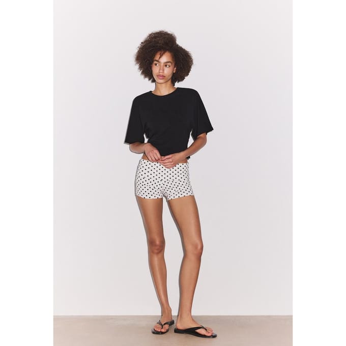 Stradivarius T-shirt met korte mouw  Zwart M