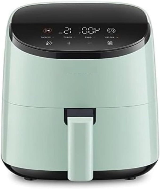 Slimme Heteluchtfriteuse - Mini Oven - Gezond Koken - 4-in-1 Functionaliteit - 300 Gram - Groen