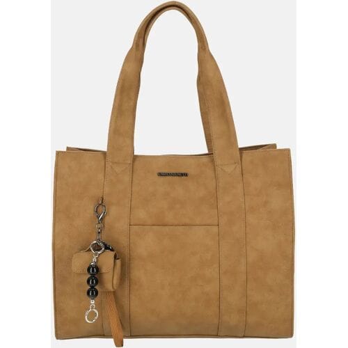 Enrico Benetti Taylor Schoudertas met 15 inch Laptopvak - Laptoptas - Camel