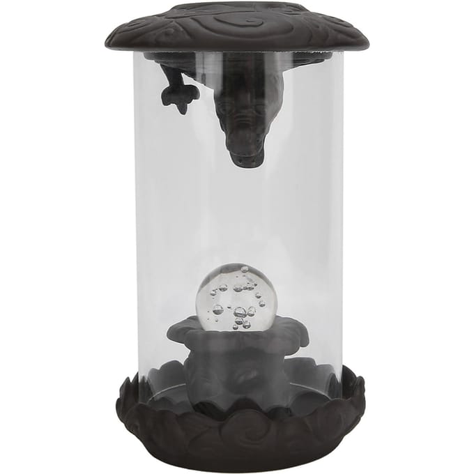 Brûleur d'encens à refoulement Dragon Porcelaine Rouge Créatif Lumière LED Pare-vent Décoration d'intérieur white