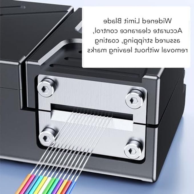 Oplaadbare Thermische Stripper met 8 Snelheden, Automatische Verwarming en Instelbare Temperatuur voor Efficiënt Strippen van Draad en Kabels