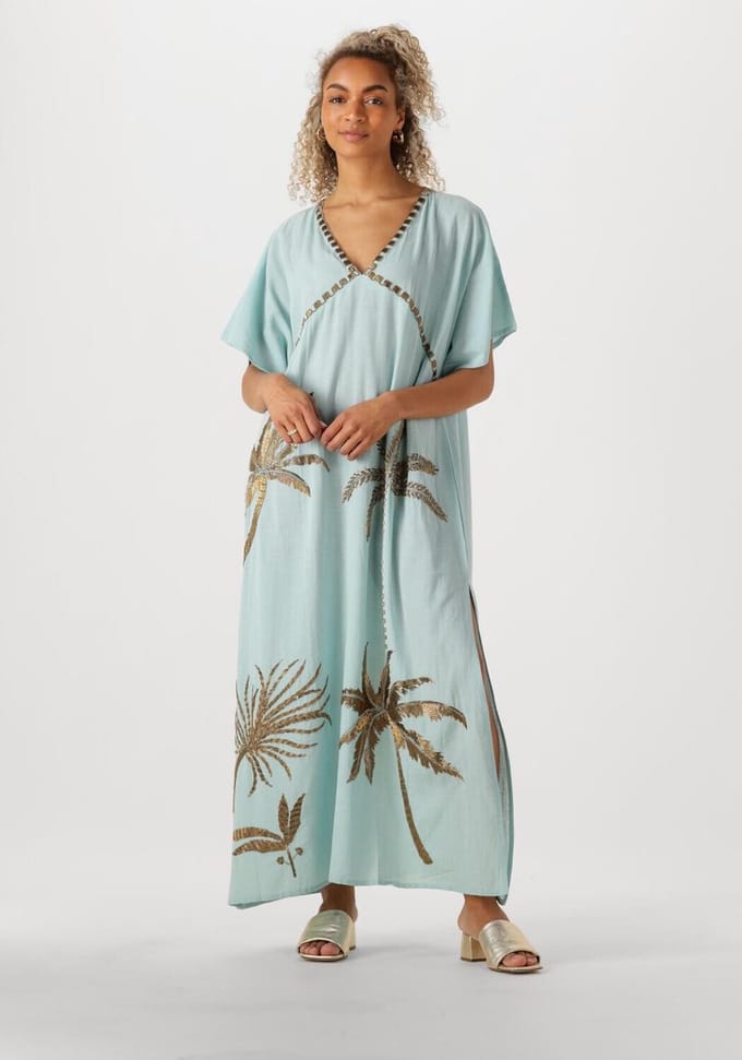 Wild Annie Dames - Jurk - Lichtblauw - Maat S