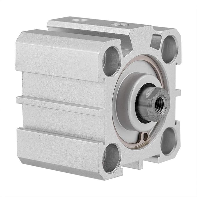 SDA25 10 25mm Boring 10mm Slag Aluminium Dubbelwerkende Pneumatische Luchtcilinder
