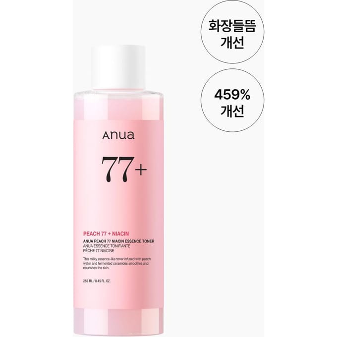 Anua Peach 77 Niacin Tonique Essence Visage Éclaircissant & Hydratant 250ml