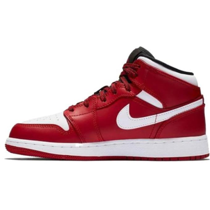 Jordan 1 Retro Mid BP Gym Red 640734-605 1Y white