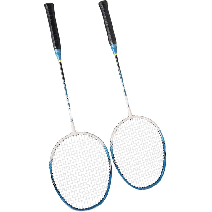 2 STUKS Professioneel Badmintonracket met Comfortabele Handgreep Oefen Badmintonracket voor Kinderen white