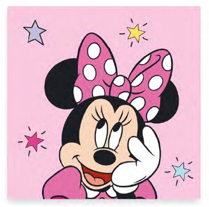 Disney Minnie Star handdoek, gezichtshanddoek, 30x30cm handdoek