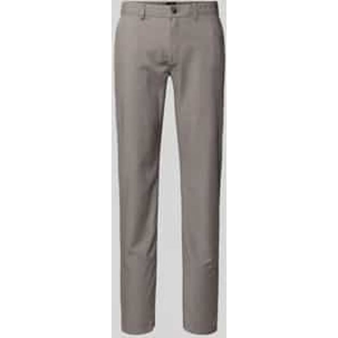 Slim fit stoffen broek met Franse steekzakken