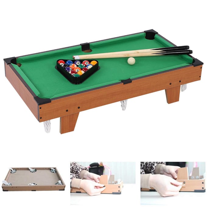 Mini Pooltafel Kinderen Kinderen Snooker Biljart Set Keus Ballen voor Binnensporten wit