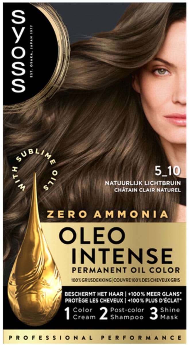 x3 SYOSS Oleo Intense 5-10 Cool Bruin haarverf