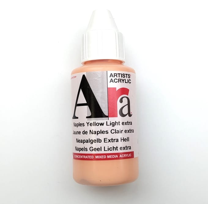 Acrylverf Ara 100ml - Napels Geel Licht extra - A114