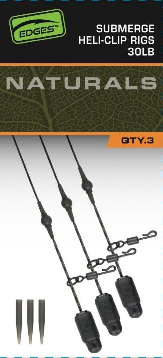 Naturals Heli-Clip Rigs Submerge Fox