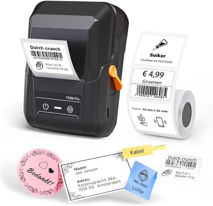 VH Supplies® Labelmaker - Labelprinter - Etiketten Printer