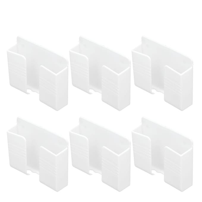 6 stuks Wandmontage Telefoonhouder Universele Zelfklevende Mobiele Telefoon Oplaadstandaard voor Thuis Slaapkamer wit