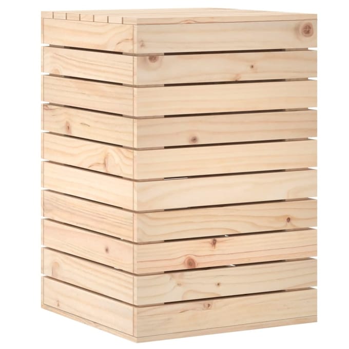vidaXL - Wasmand - 44x44x66 - cm - massief - grenenhout